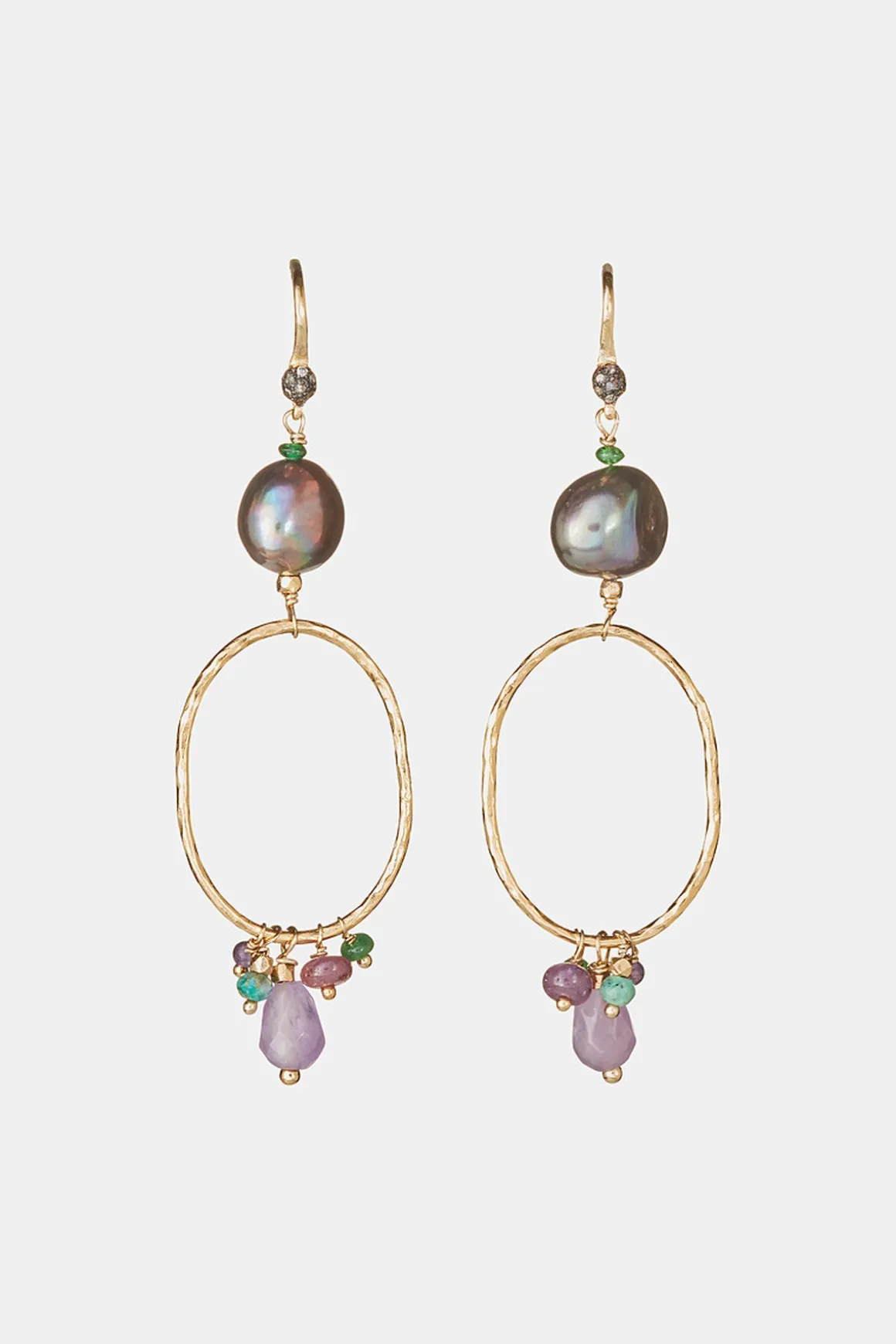 Boucles Amma violet