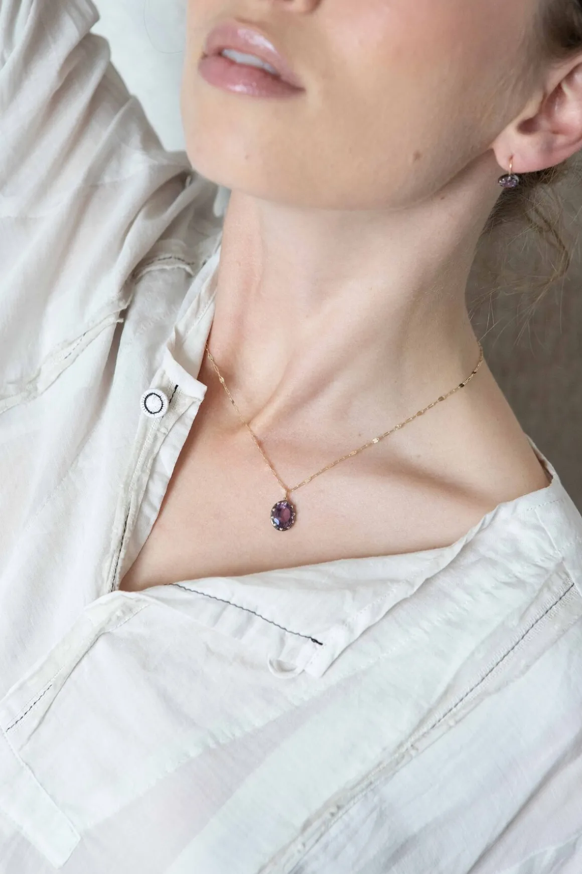 Collier Sofia violet